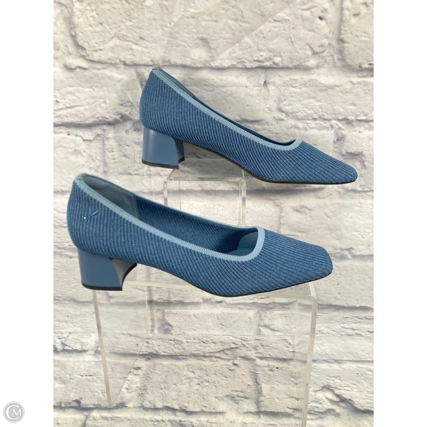 Shoes Heels Block By Vivaia In Blue, Size: 10.5