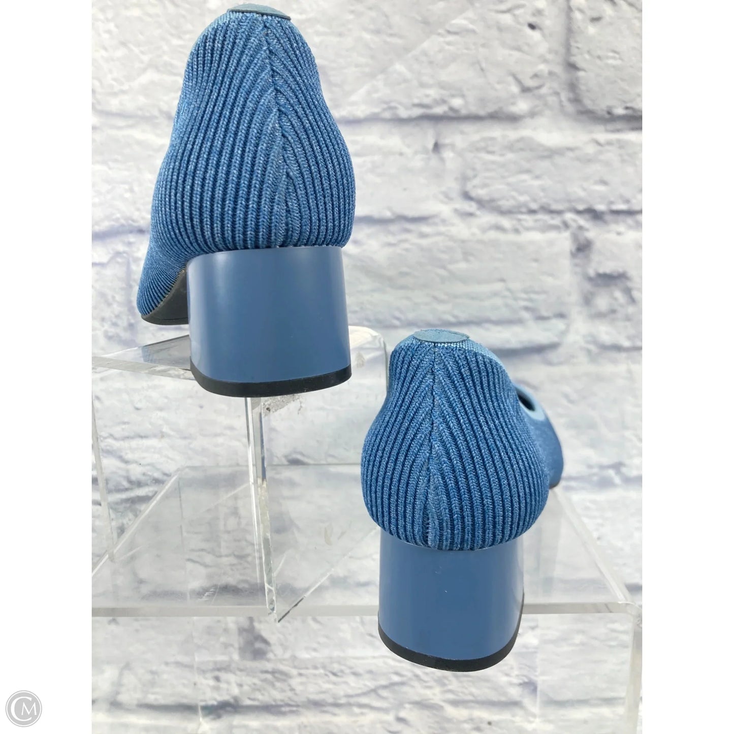 Shoes Heels Block By Vivaia In Blue, Size: 10.5