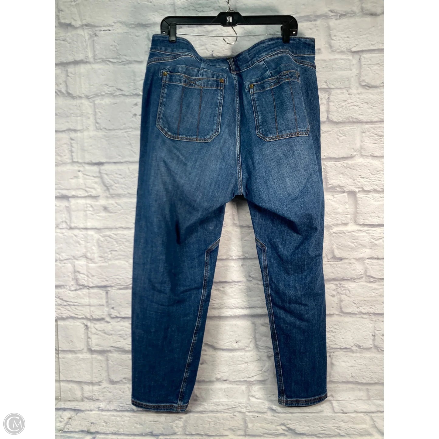 Jeans Cropped By Pilcro In Blue Denim, Size: 20