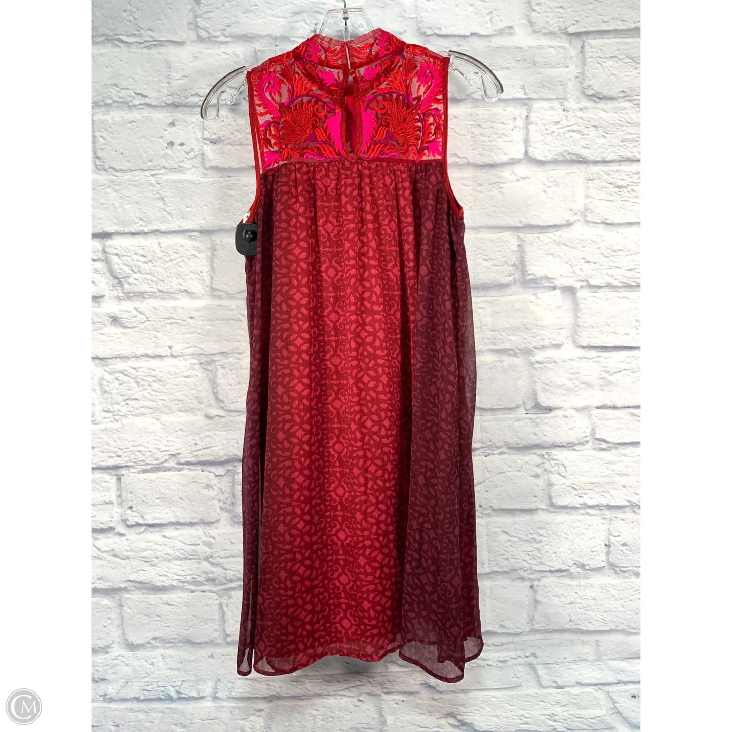 Dress Casual Short By Anthropologie In Red, Size: Xs