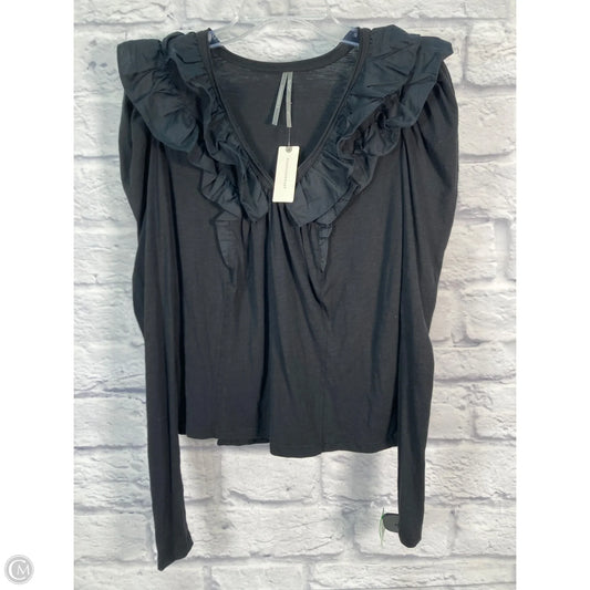 Top Long Sleeve By Anthropologie In Black, Size: Xs