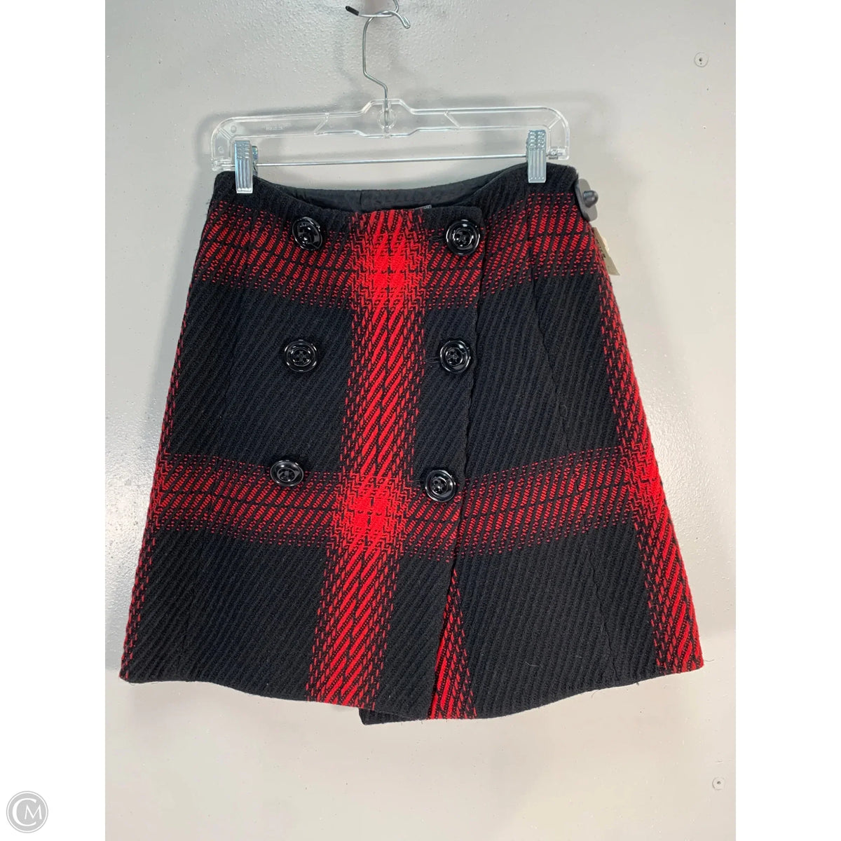 Skirt Mini & Short By Mango In Black & Red, Size: 6