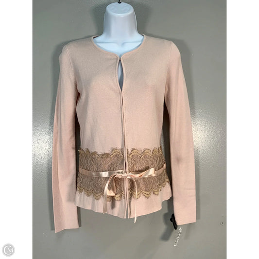 Sweater By Dana Buchman In Pink & Tan, Size: S