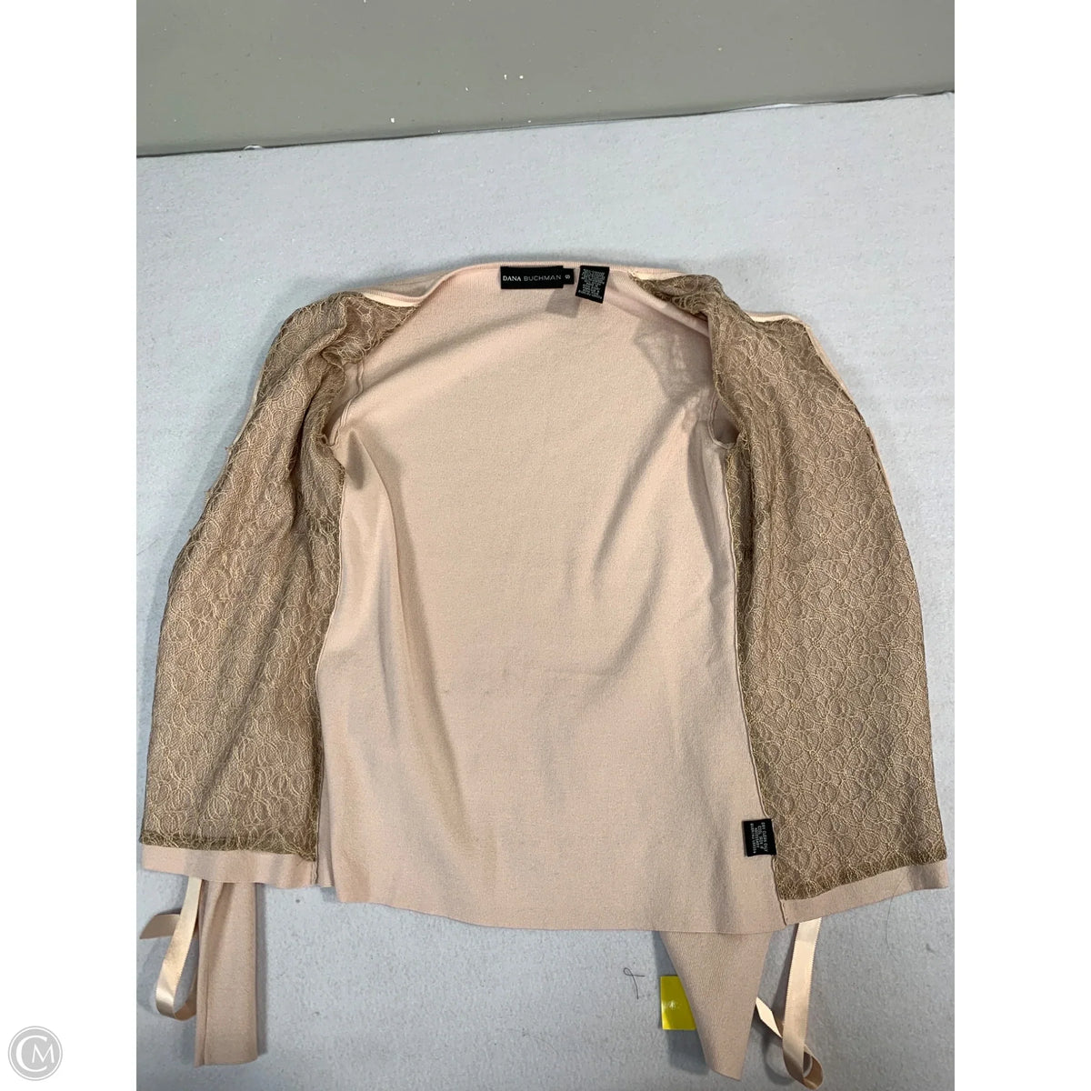 Sweater By Dana Buchman In Pink & Tan, Size: S