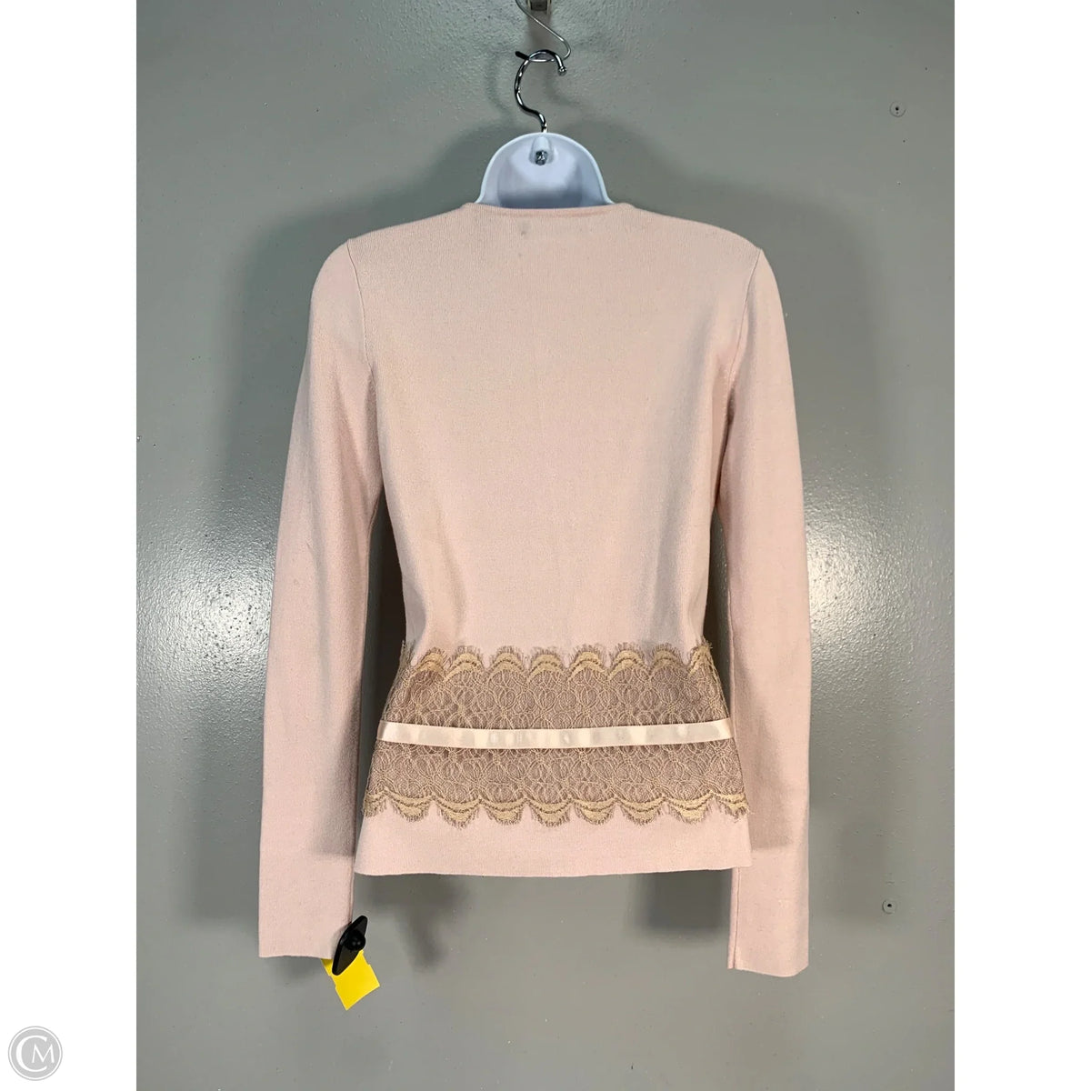 Sweater By Dana Buchman In Pink & Tan, Size: S