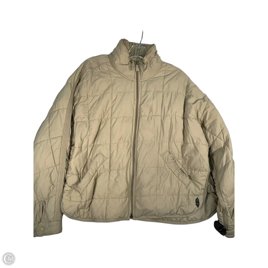 Jacket Puffer & Quilted By Free People In Taupe, Size: S
