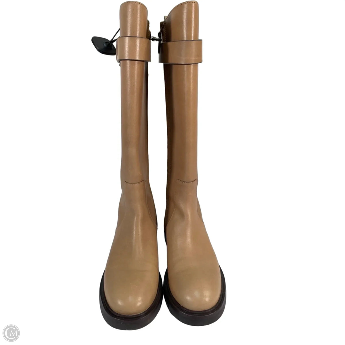 Boots Designer By Tory Burch In Taupe, Size: 7