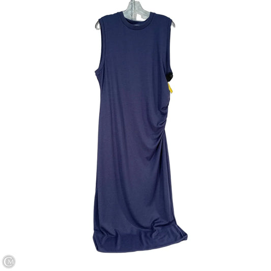 Dress Casual Midi By Vince In Blue, Size: Xl