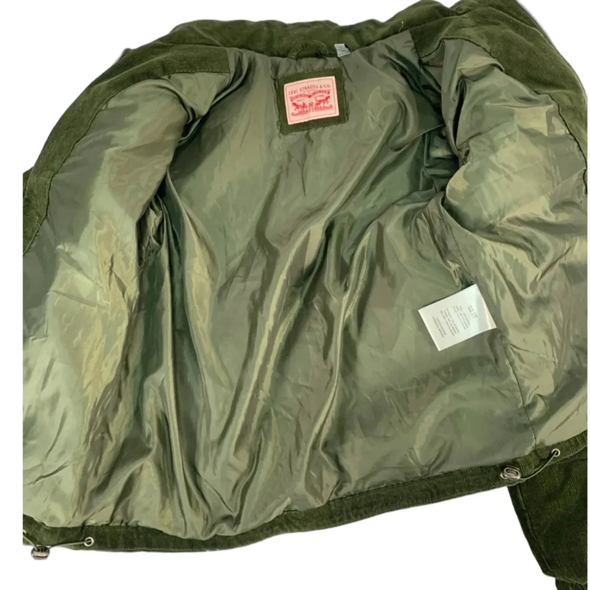 Coat Parka By Levis In Green, Size: S