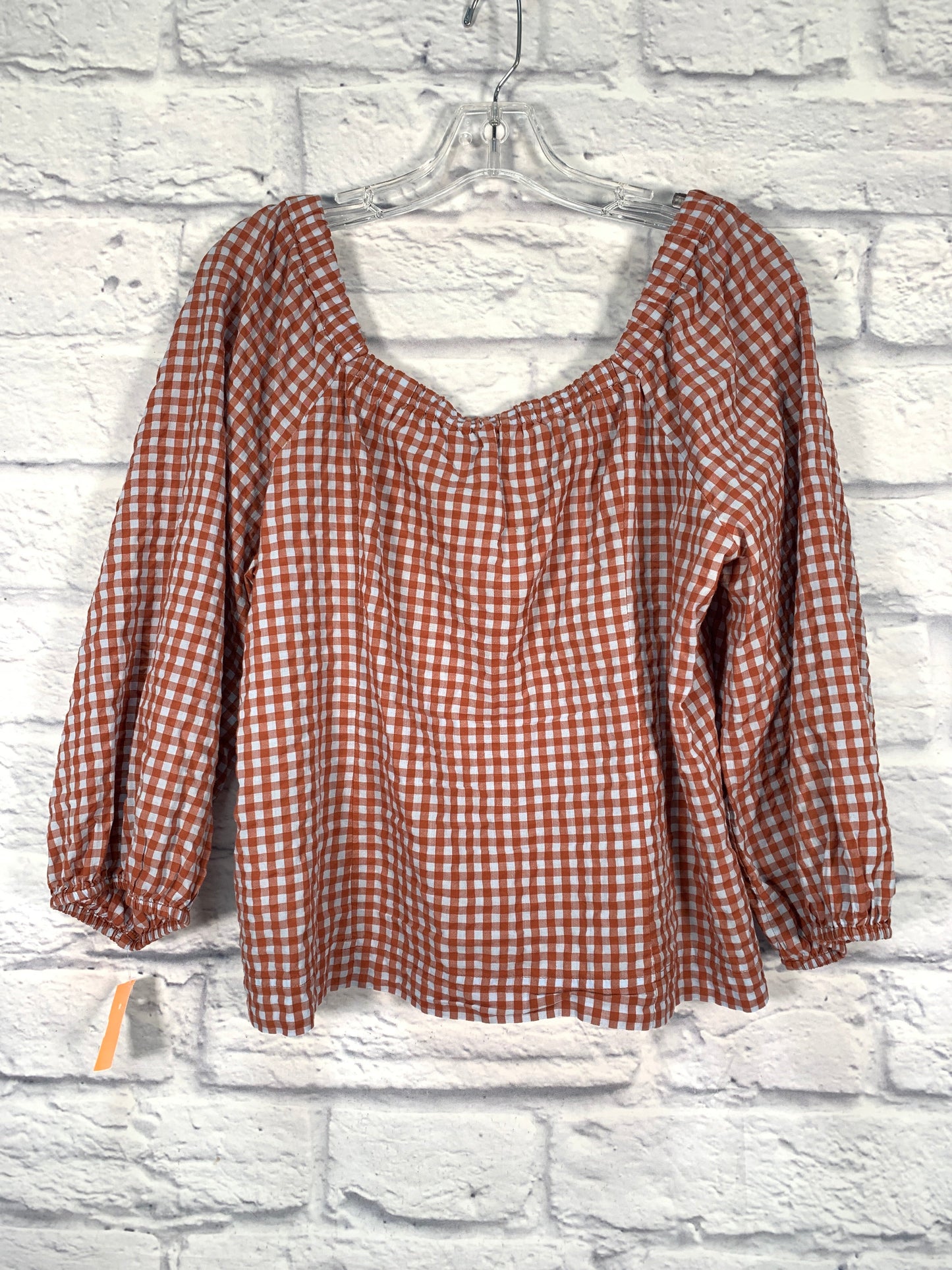 Top Long Sleeve By Madewell In Brown, Size: S