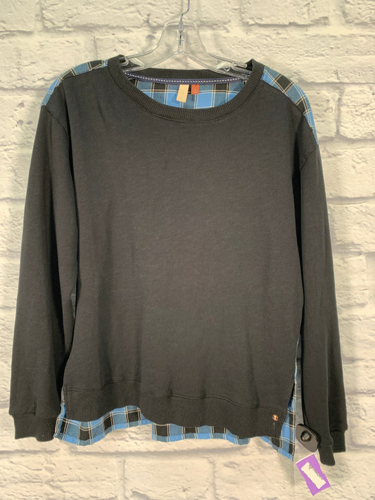 Black & Blue Top Long Sleeve Pilcro, Size S