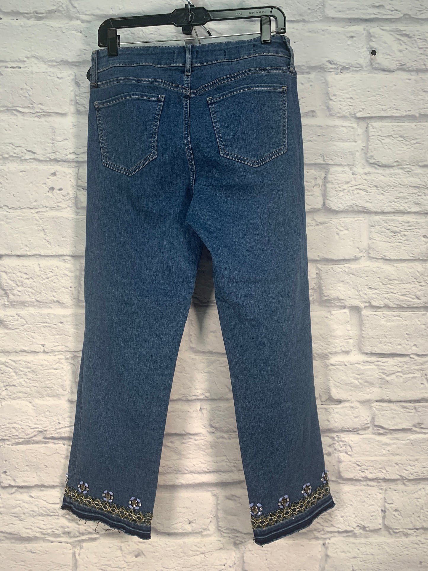 Blue Denim Jeans Straight Chicos, Size 8