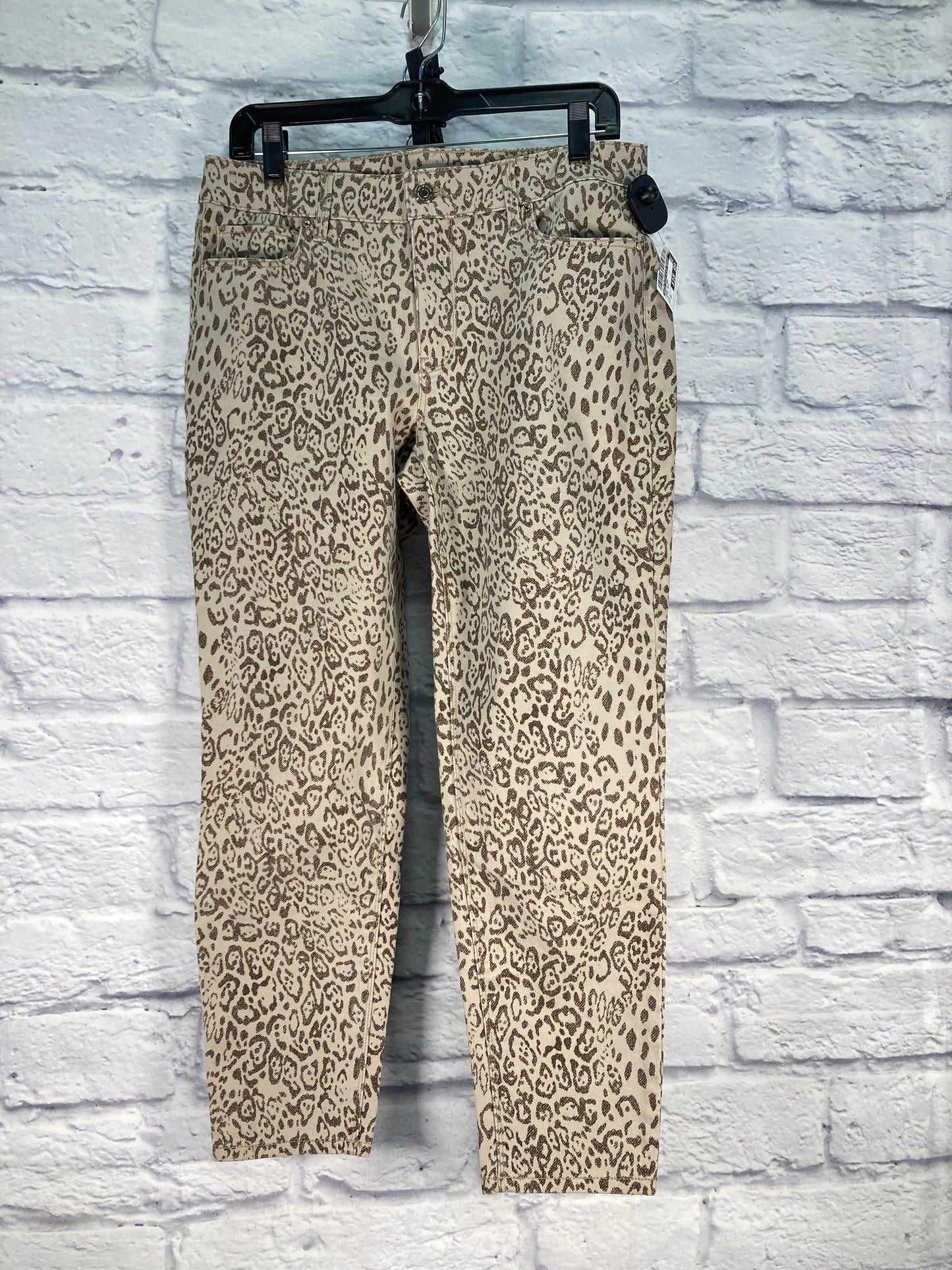 Jeans Skinny By White House Black Market In Animal Print, Size: 10