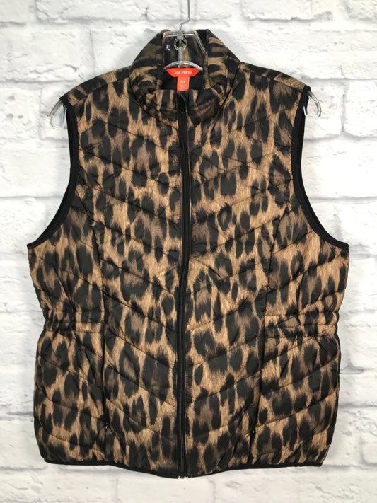 Vest Puffer & Quilted By Joe Fresh In Animal Print, Size: M