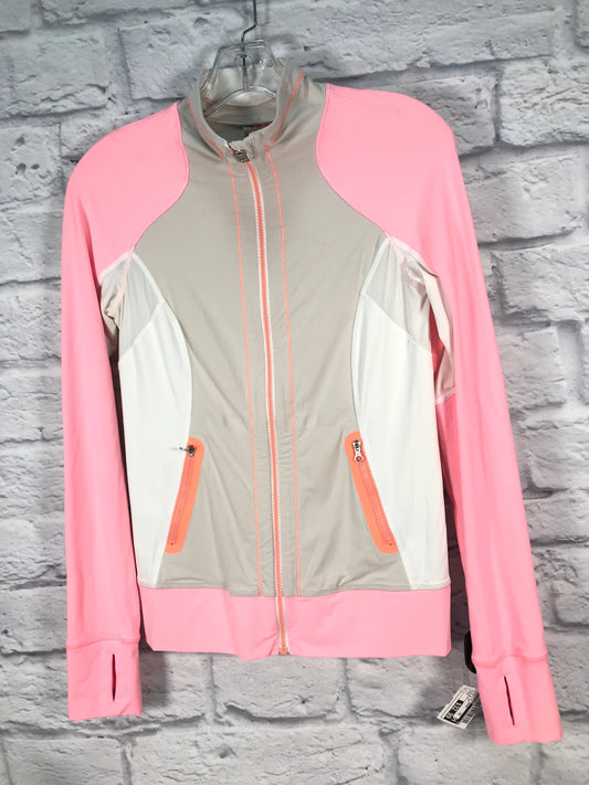 Athletic Jacket By Lululemon In Pink & Tan, Size: S