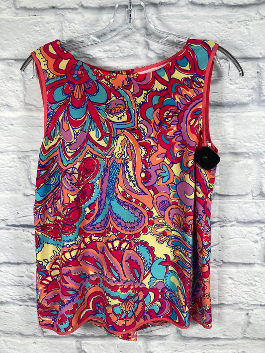 Top Sleeveless Designer By Lilly Pulitzer In Blue & Purple, Size: M