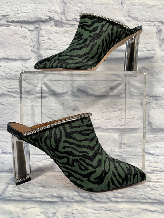 Shoes Designer By Kurt Geiger In Black & Green, Size: 8.5