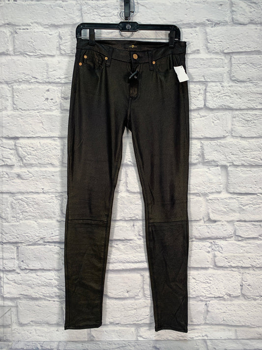 Pants Designer By 7 For All Mankind In Black, Size: 4