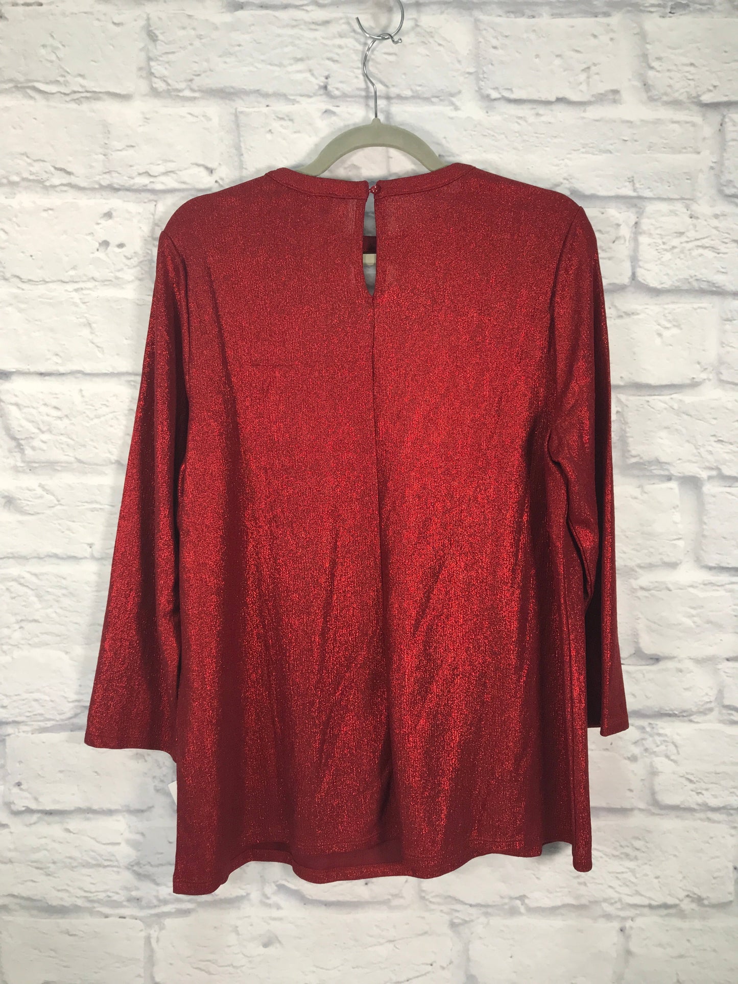 Top Long Sleeve By Lane Bryant In Red, Size: L