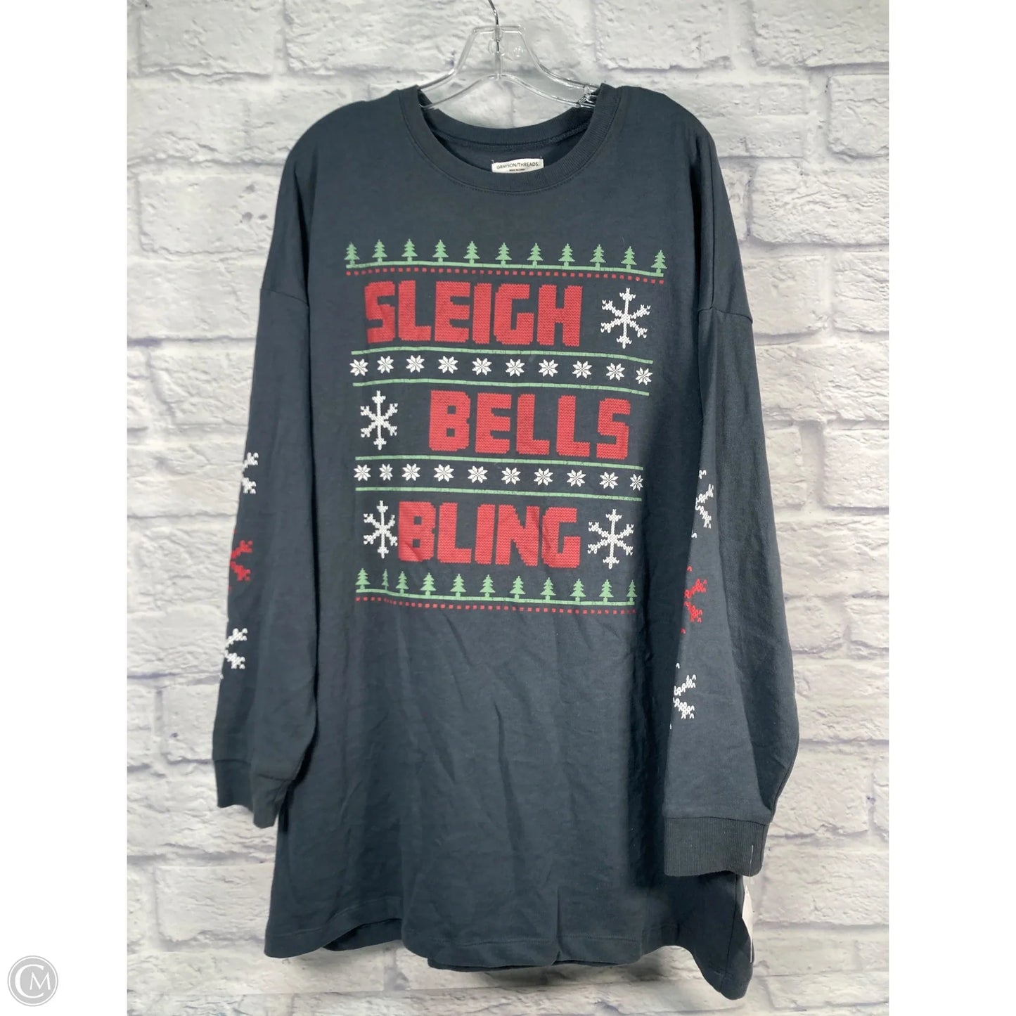 Sweatshirt Crewneck By Grayson Threads In Grey, Size: Xl