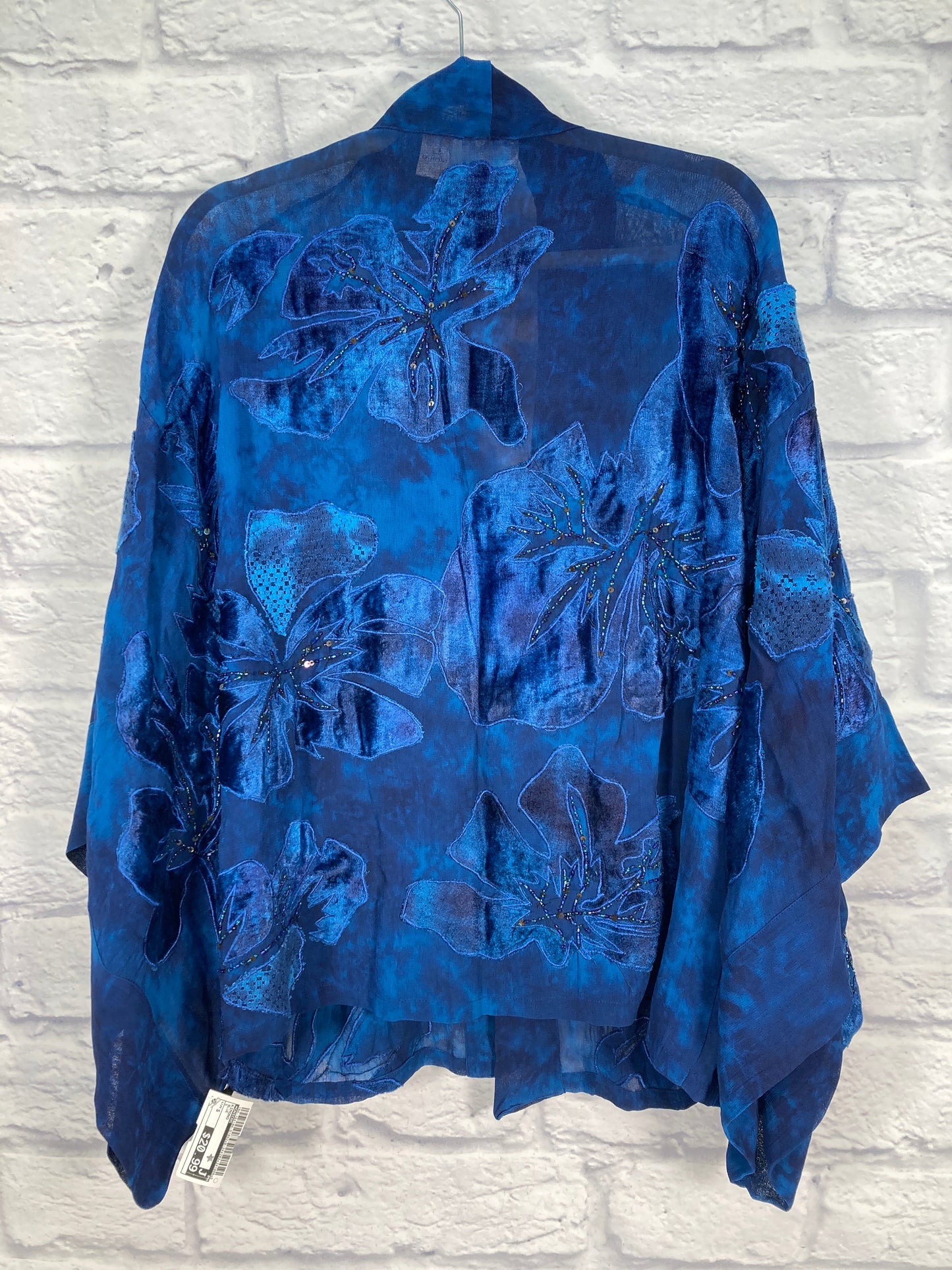 Kimono By Chicos In Blue, Size: S