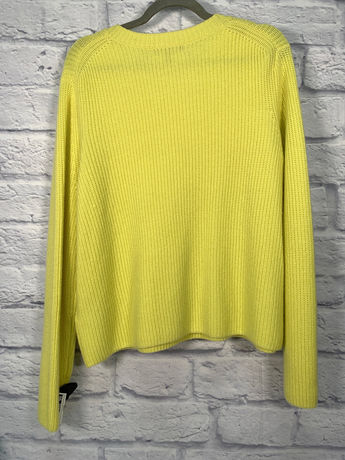 Sweater Cashmere By Banana Republic In Yellow, Size: Xl