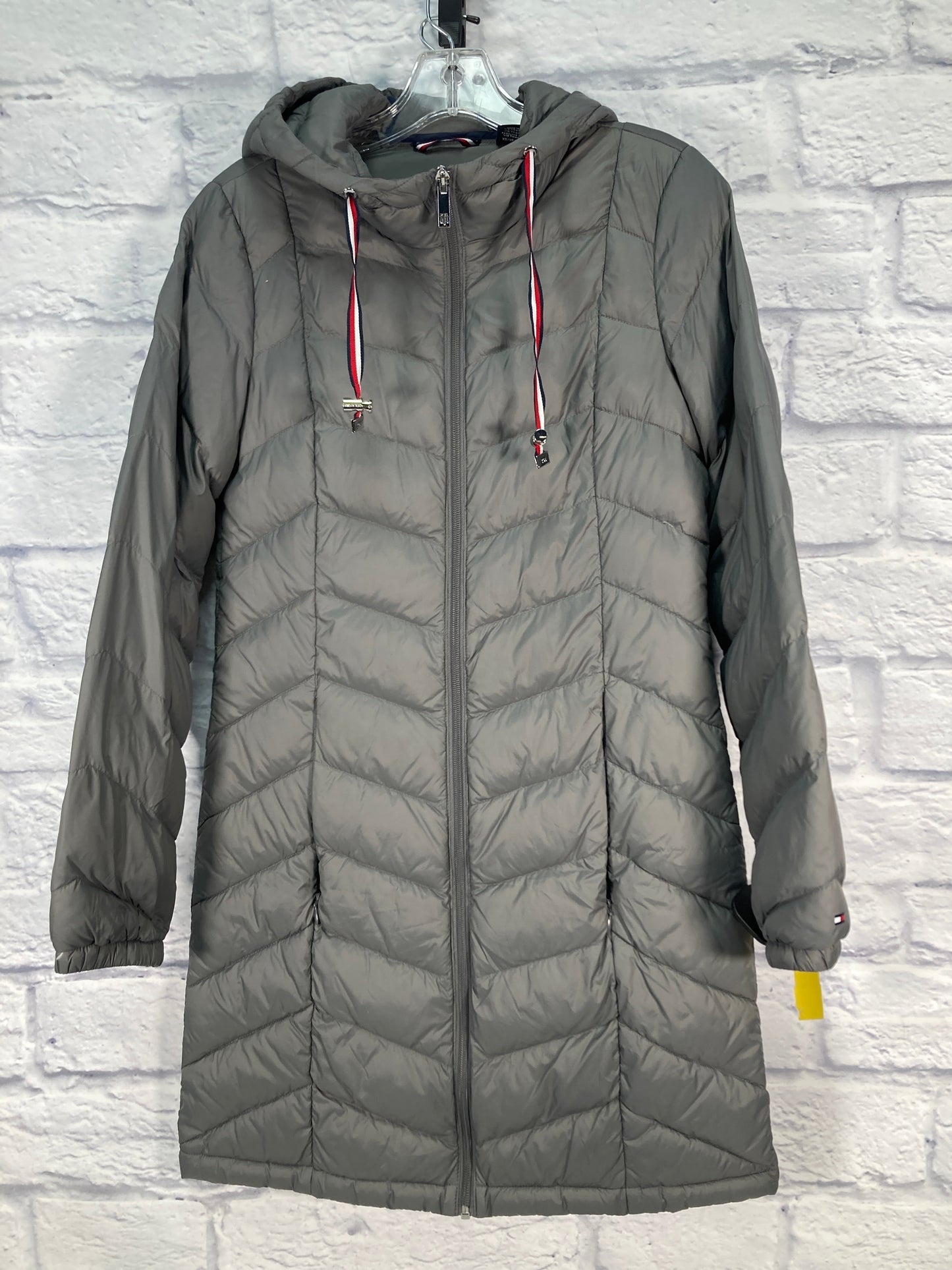 Coat Puffer & Quilted By Tommy Hilfiger In Grey, Size: Xs