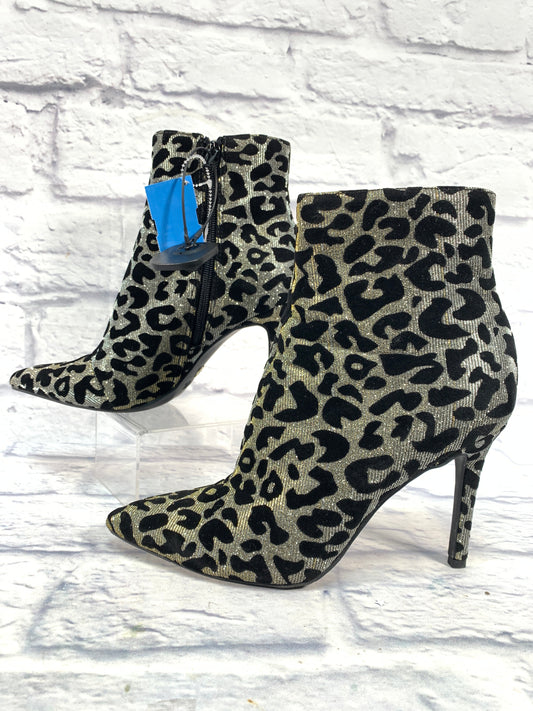 Boots Ankle Heels By Thalia Sodi In Animal Print, Size: 8