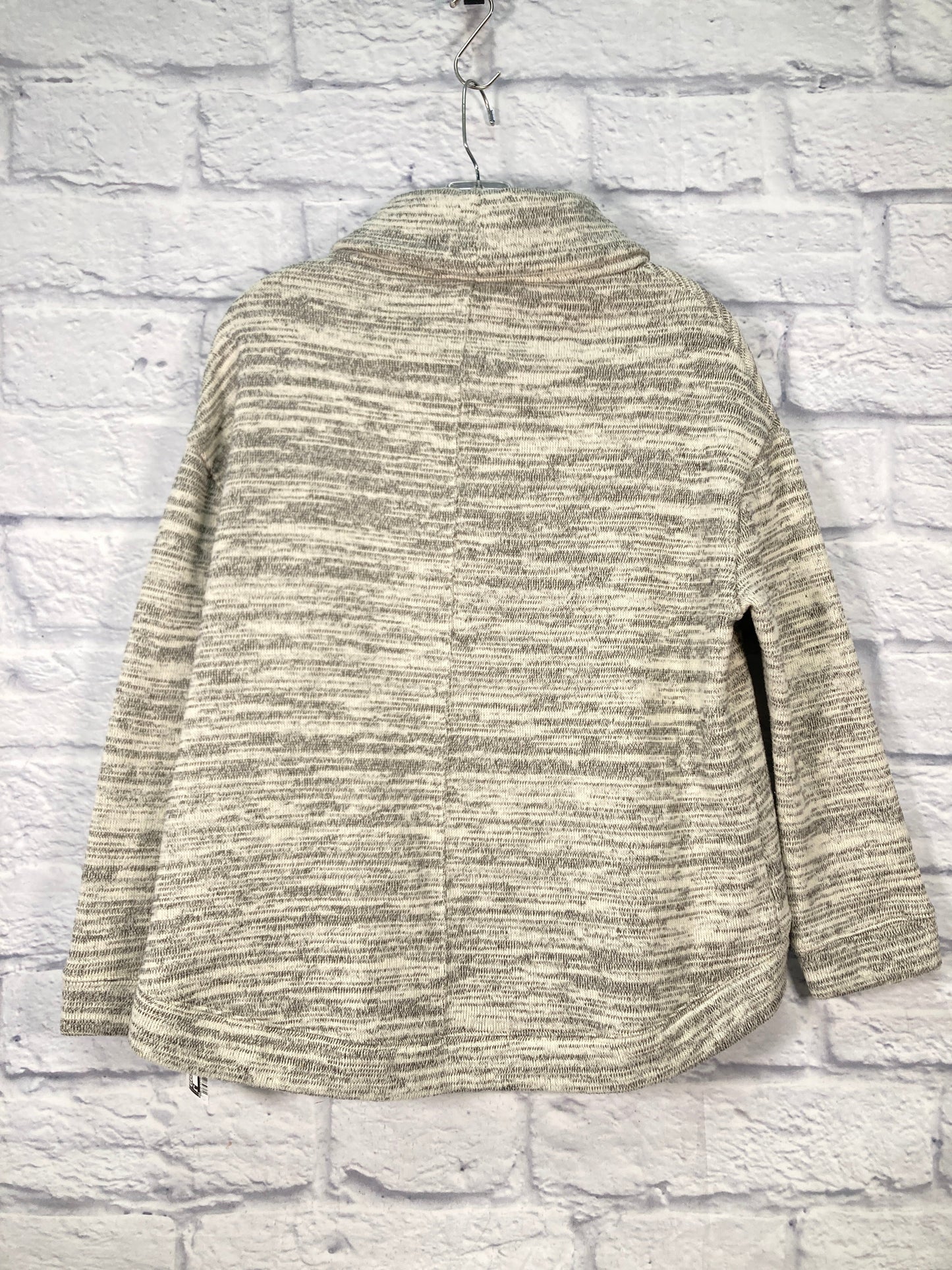 Sweatshirt Collar By Saturday/sunday In Cream & Grey, Size: Xs