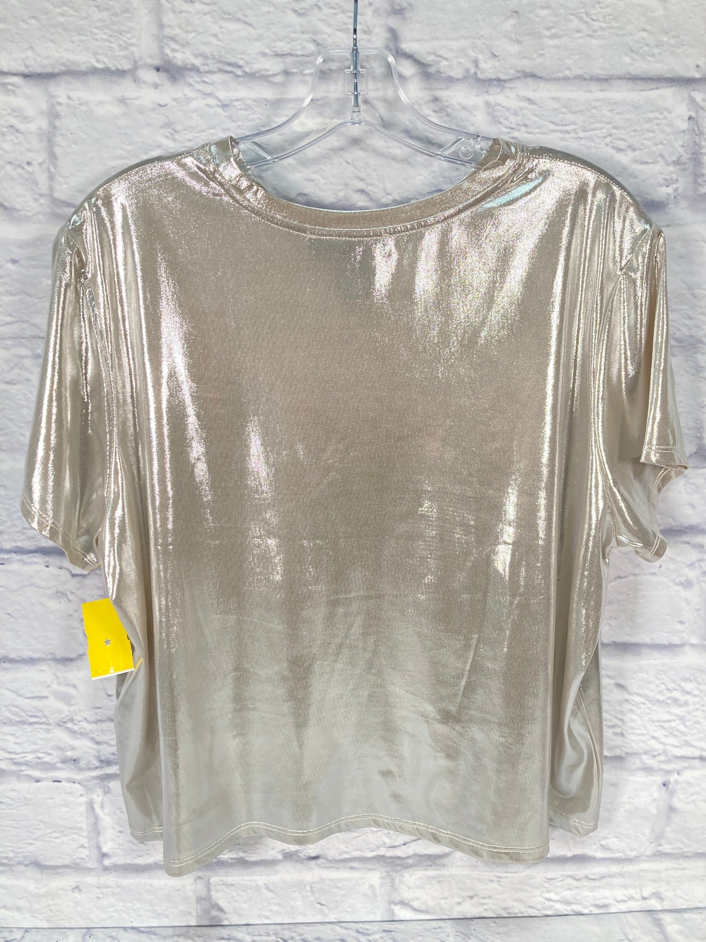 Top Short Sleeve Basic By Bailey 44 In Silver, Size: Xl