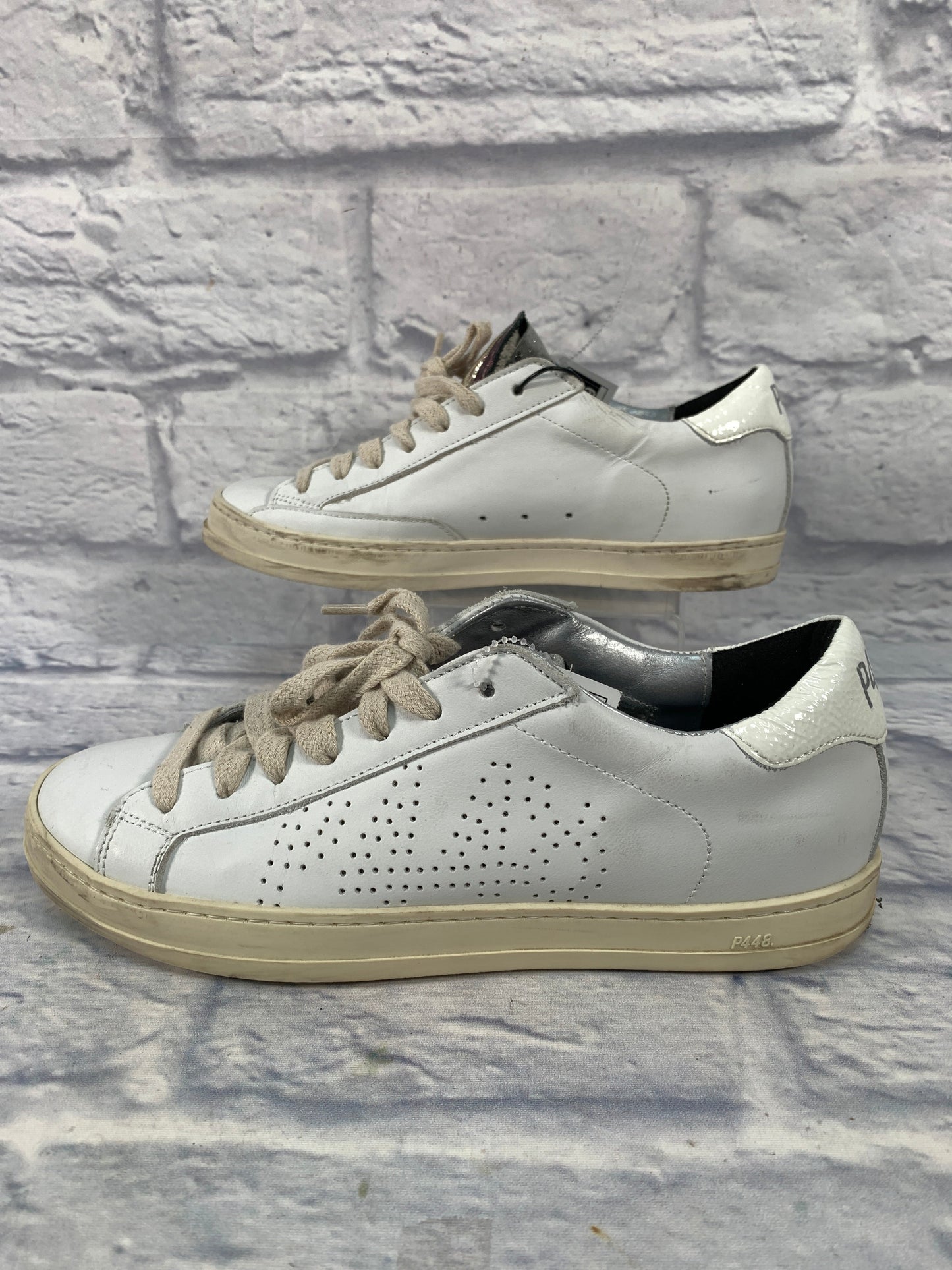 Shoes Designer By P448 In Cream & White, Size: 7.5