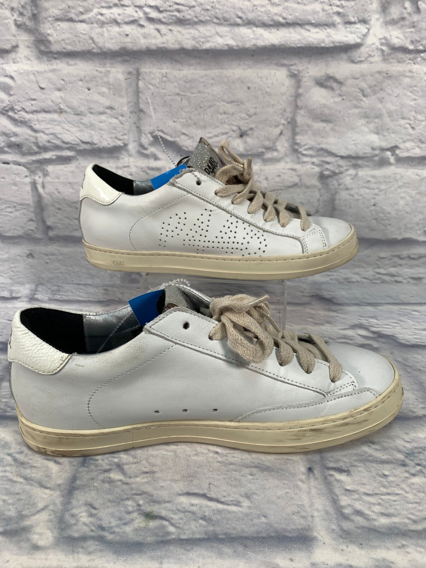 Shoes Designer By P448 In Cream & White, Size: 7.5