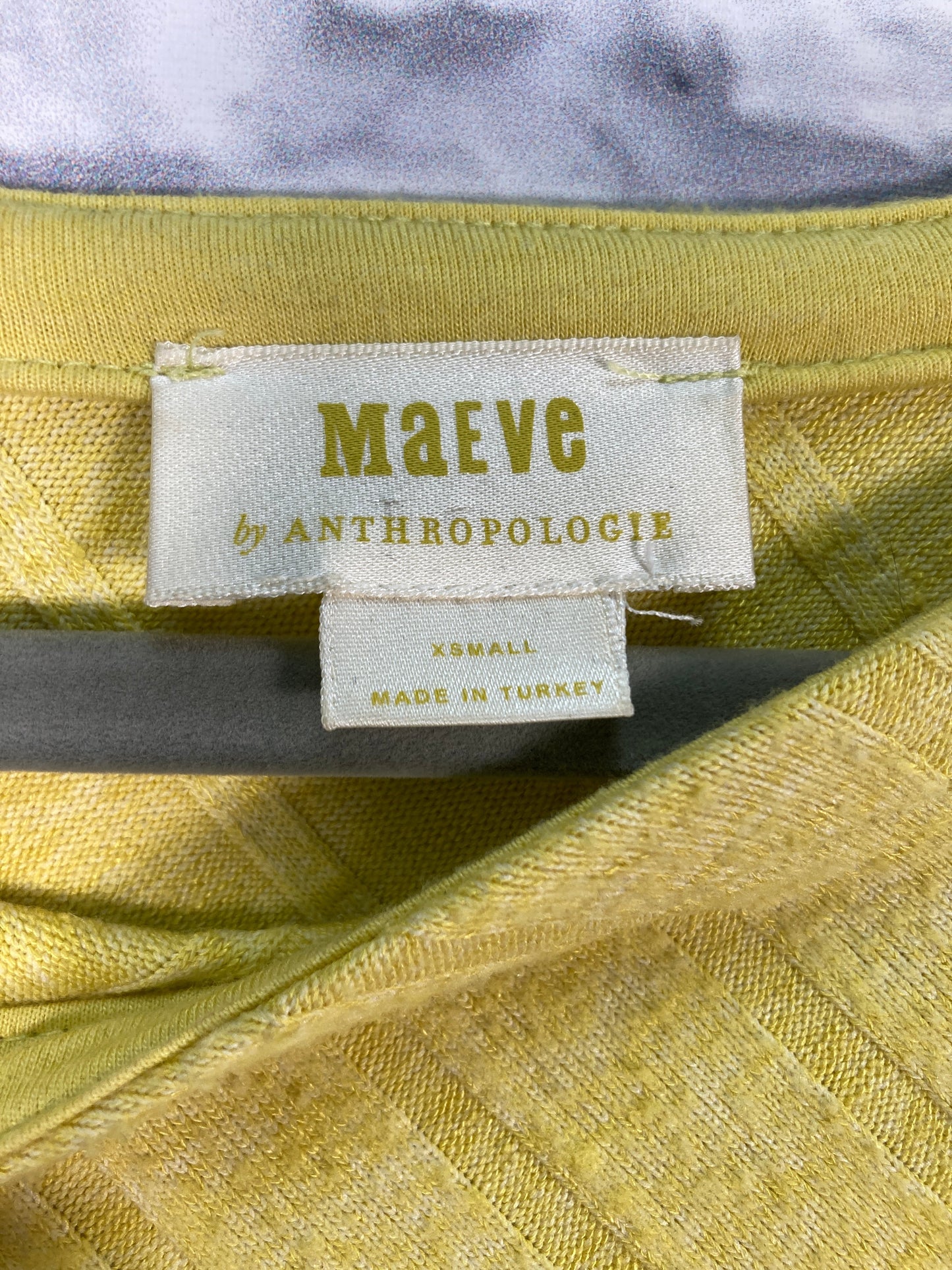 Top Long Sleeve By Maeve In Yellow, Size: Xs