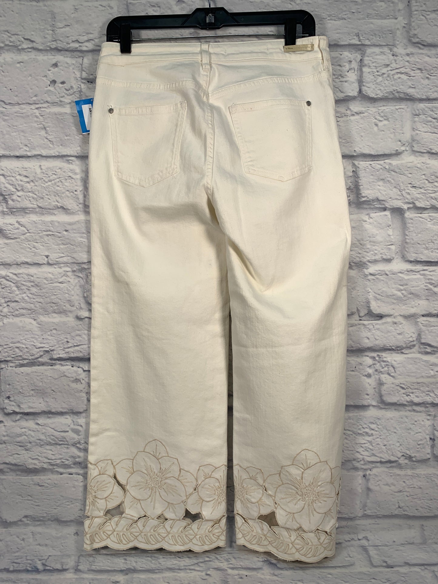 Jeans Designer By Pilcro In Cream, Size: 8