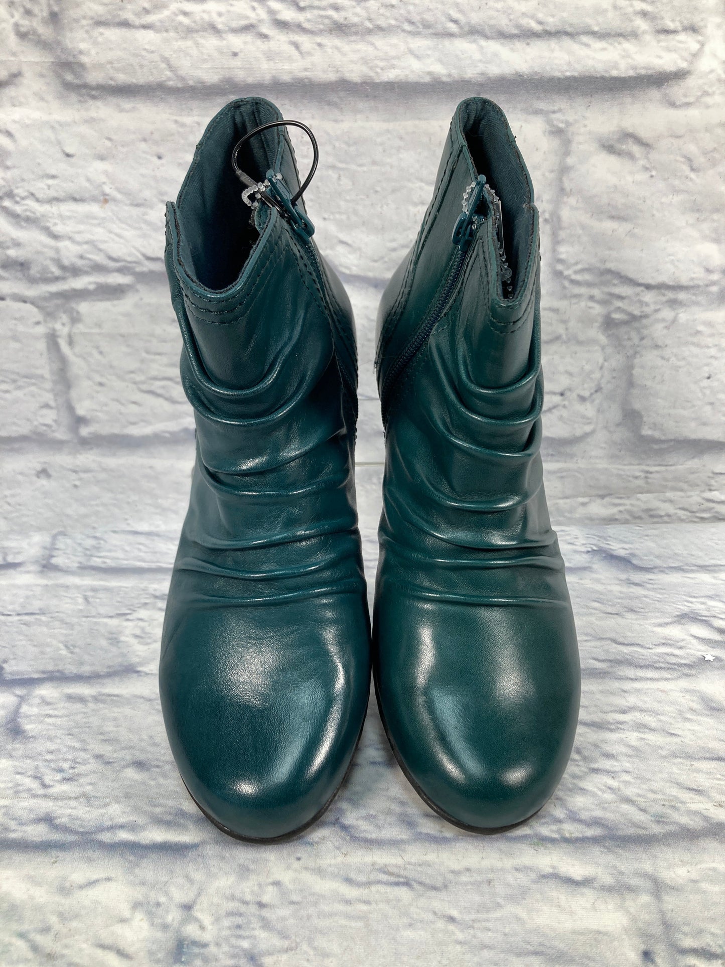 Boots Ankle Heels By Rockport In Teal, Size: 7.5