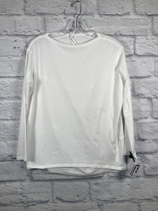 Athletic Top Long Sleeve Crewneck By Lululemon In White, Size: Xs