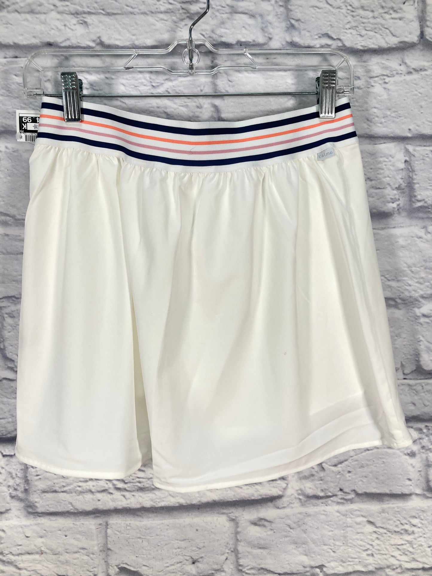 Athletic Skort By Johnny Was In Blue & White, Size: L