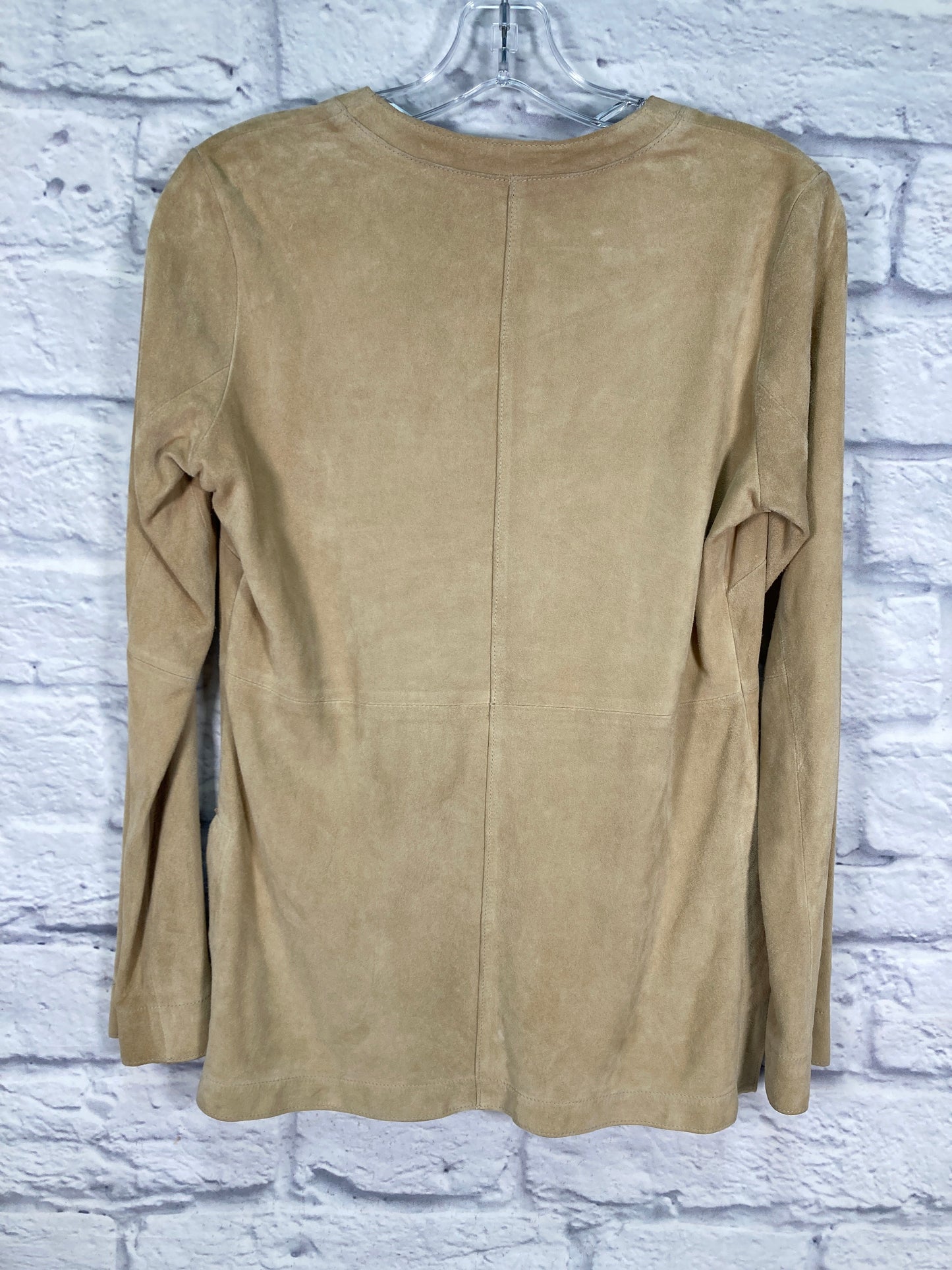 Top Long Sleeve By Banana Republic In Tan, Size: Xs