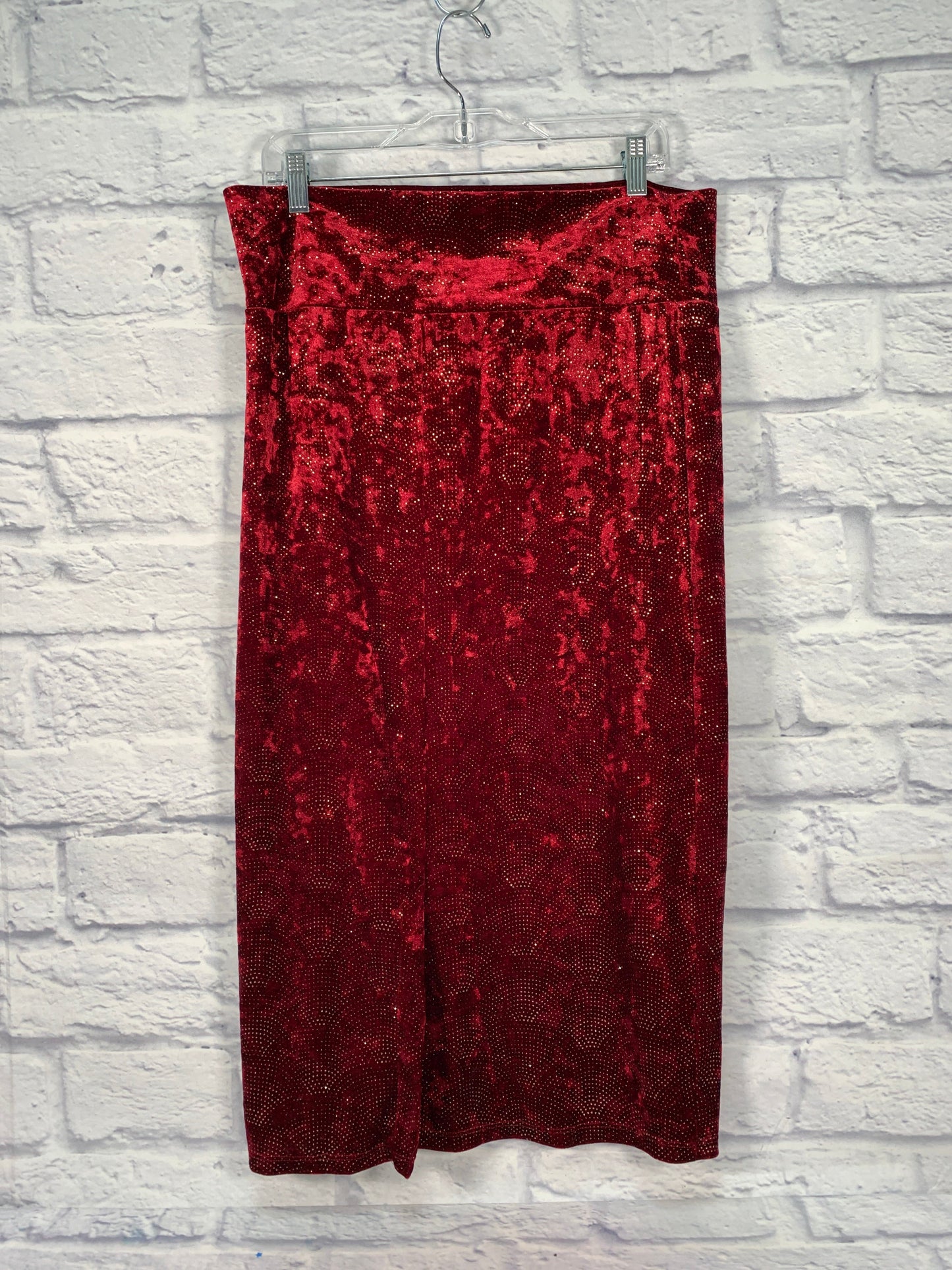 Skirt Maxi By Lularoe In Red, Size: 18