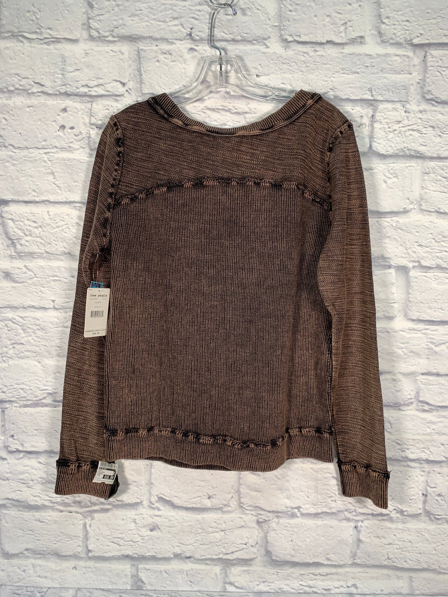 Top Long Sleeve By We The Free In Blue & Brown, Size: M