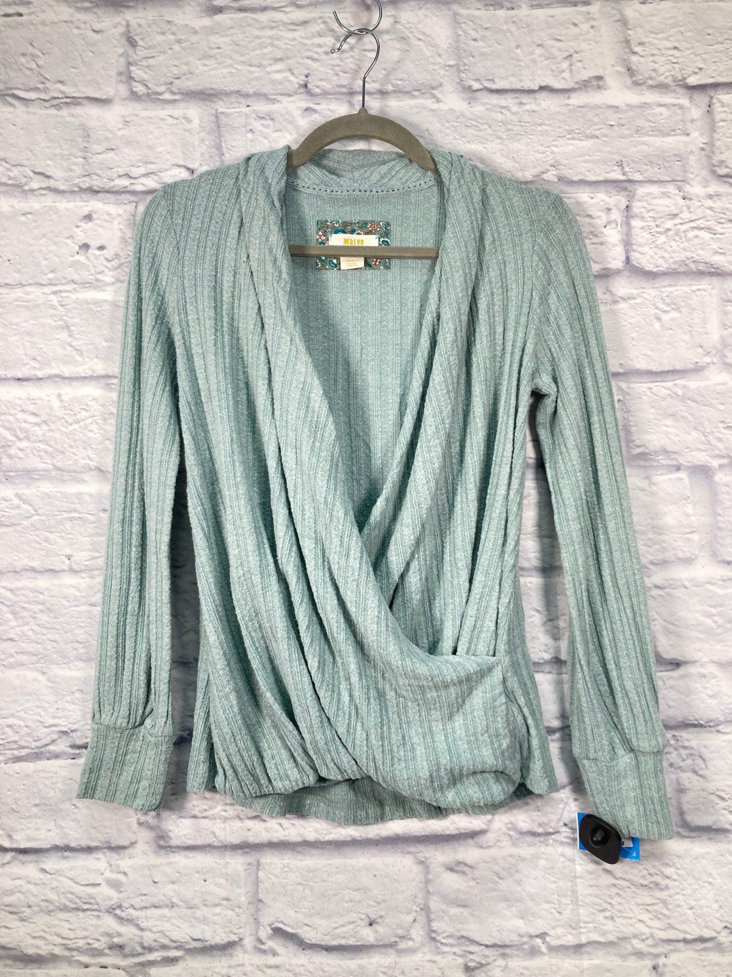 Top Long Sleeve By Maeve In Green, Size: S