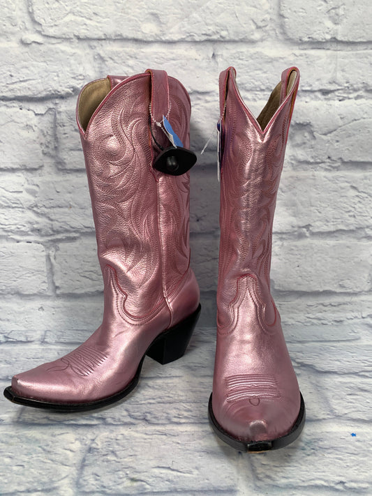 Boots Western By Clothes Mentor In Pink, Size: 9