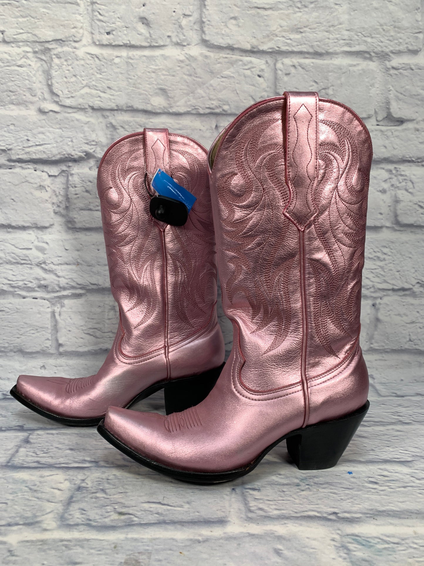 Boots Western By Clothes Mentor In Pink, Size: 9