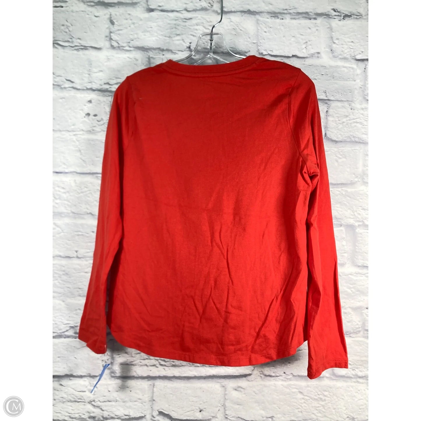 Top Long Sleeve Basic By Sonoma In Red & White, Size: Mp