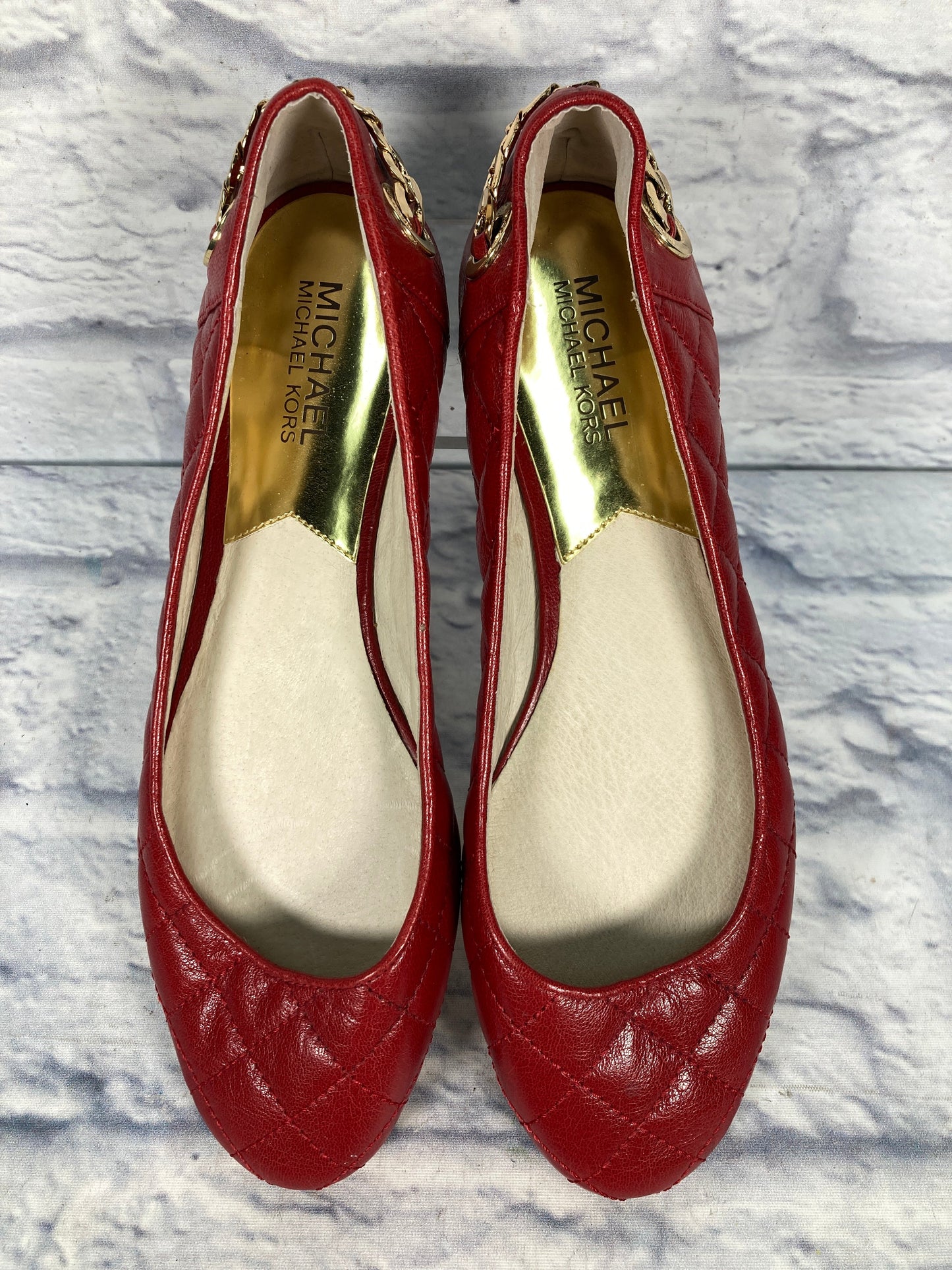 Shoes Flats By Michael By Michael Kors In Red, Size: 8.5