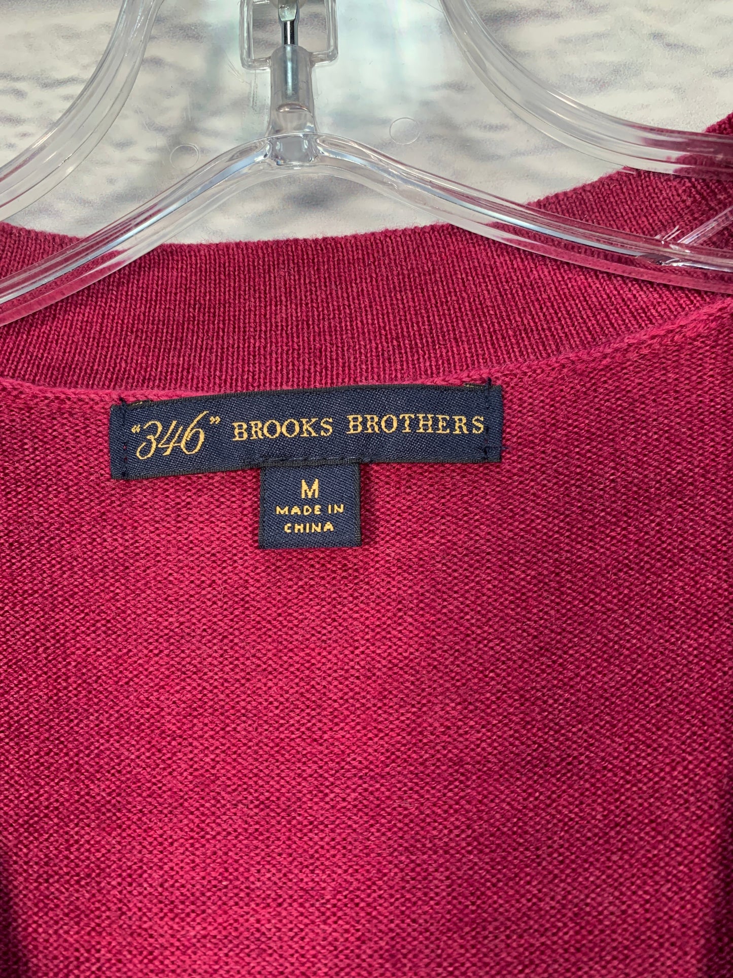 Vest Sweater By Brooks Brothers In Purple, Size: M