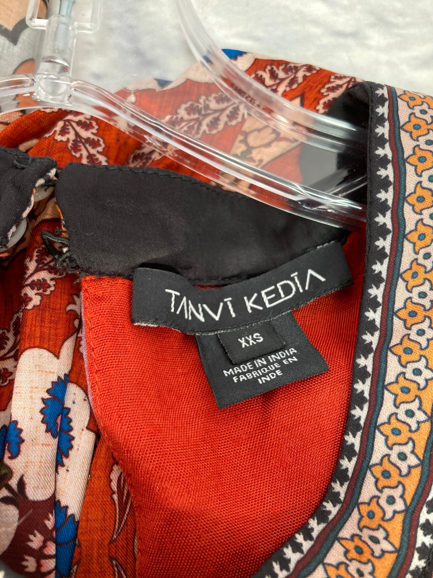 Dress Designer By Tanvi Kedia In Orange & Pink, Size: Xxs