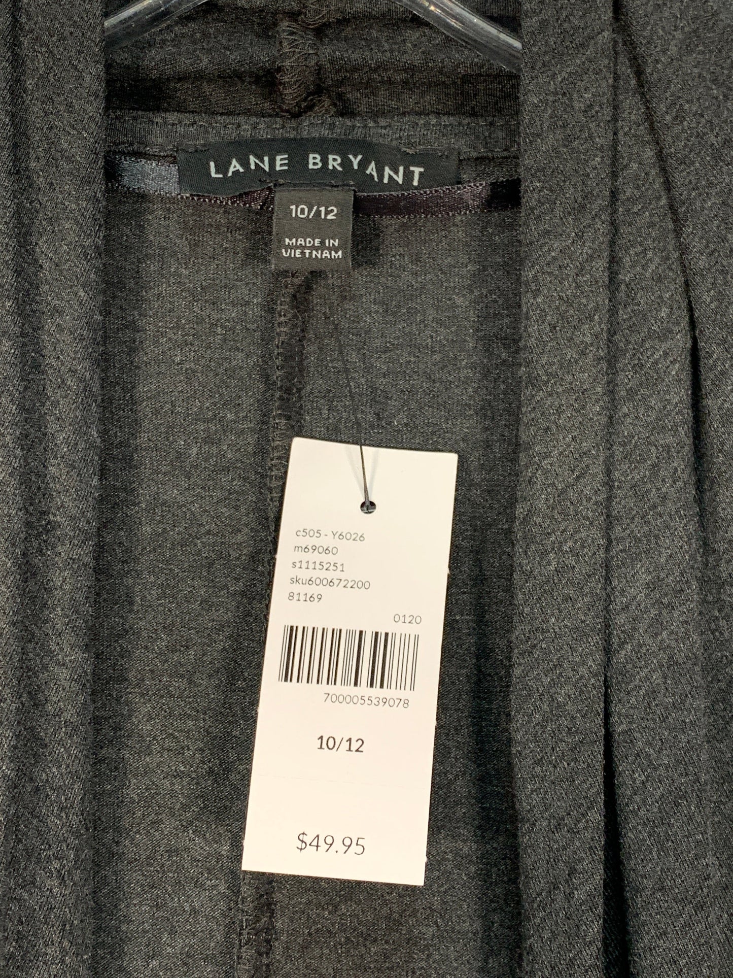 Cardigan By Lane Bryant In Grey, Size: L