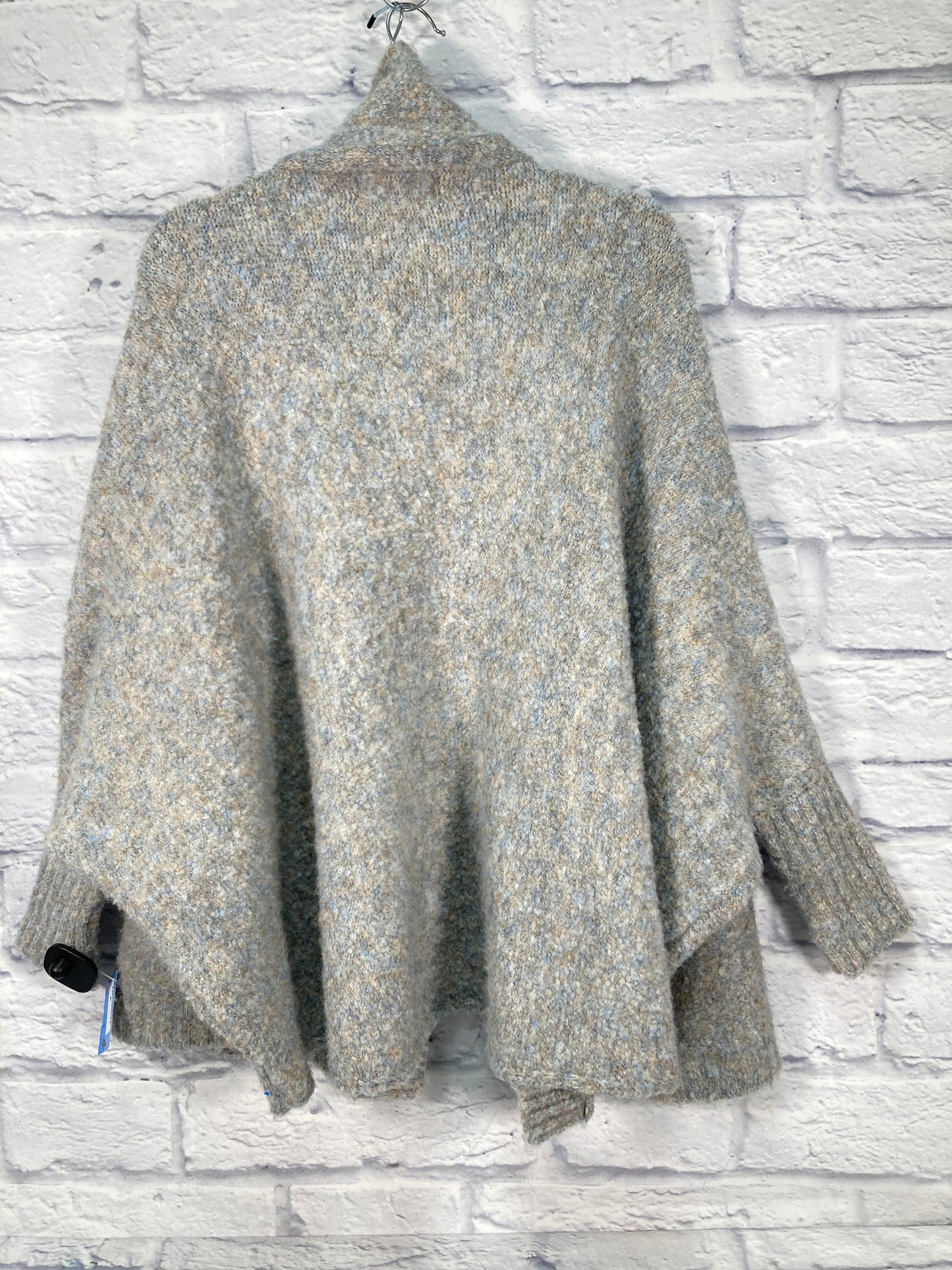 Sweater Cardigan By Anthropologie In Blue & Grey, Size: Osfm