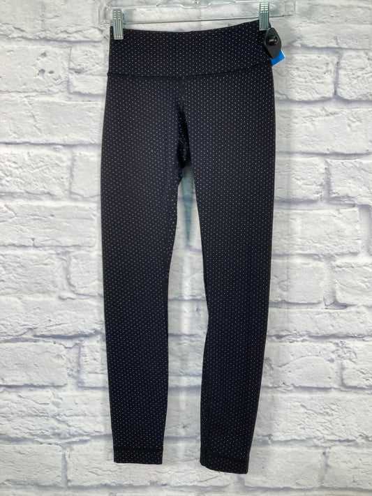 Athletic Leggings By Lululemon In Black & White, Size: Xs